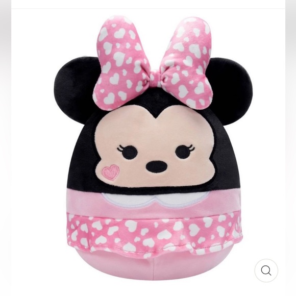 Disney Squishmallow Other - Disney Minnie Mouse Valentine’s Day Pink & White Squishmallow 8”